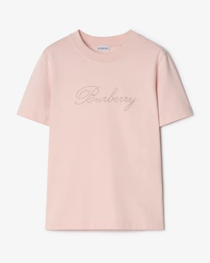 Burberry Baumwoll-T-Shirt mit Logo , Size Bouquet