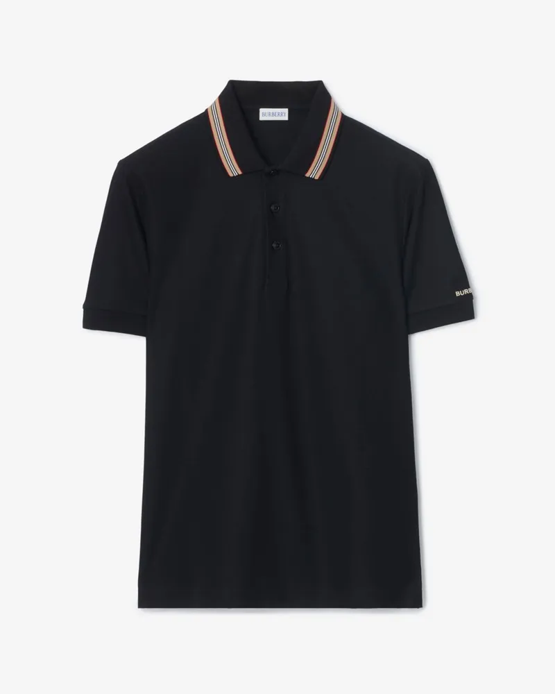 Burberry Baumwoll-Poloshirt Schwarz