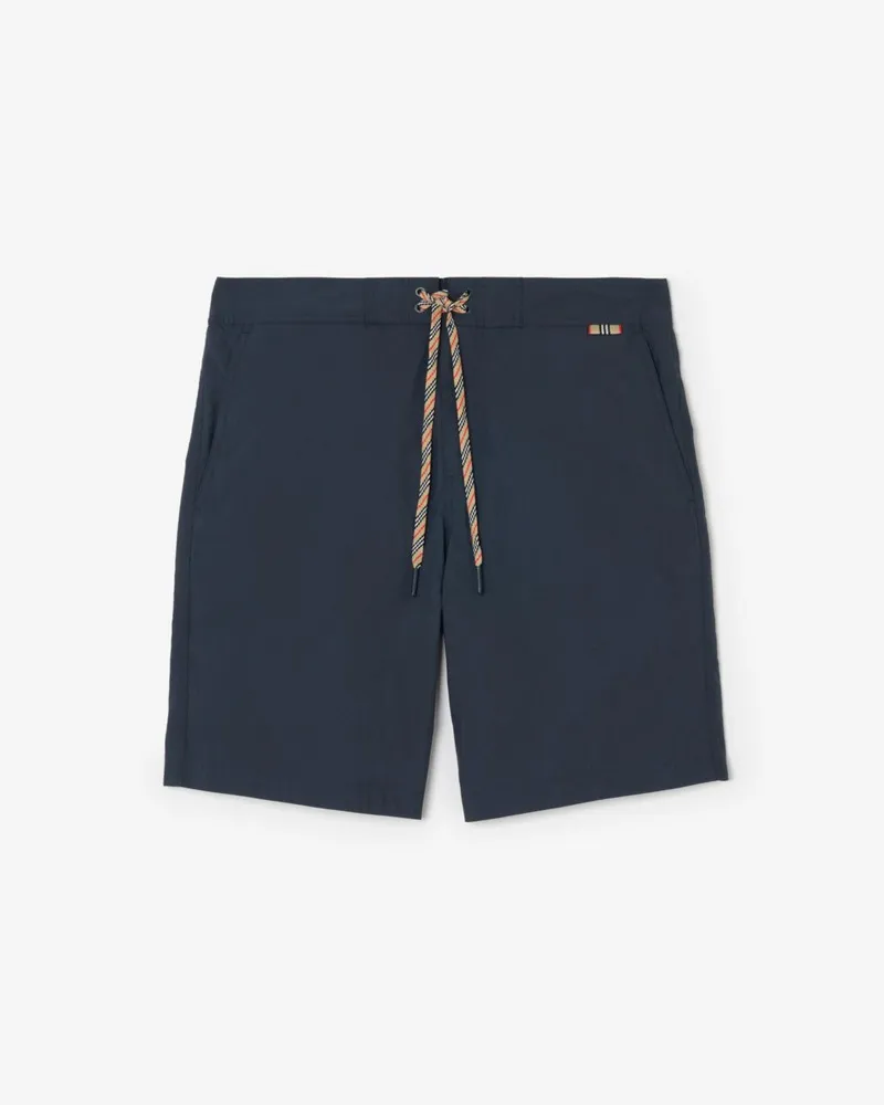 Burberry Nylon-Schwimmshorts mit Knight Night-blau