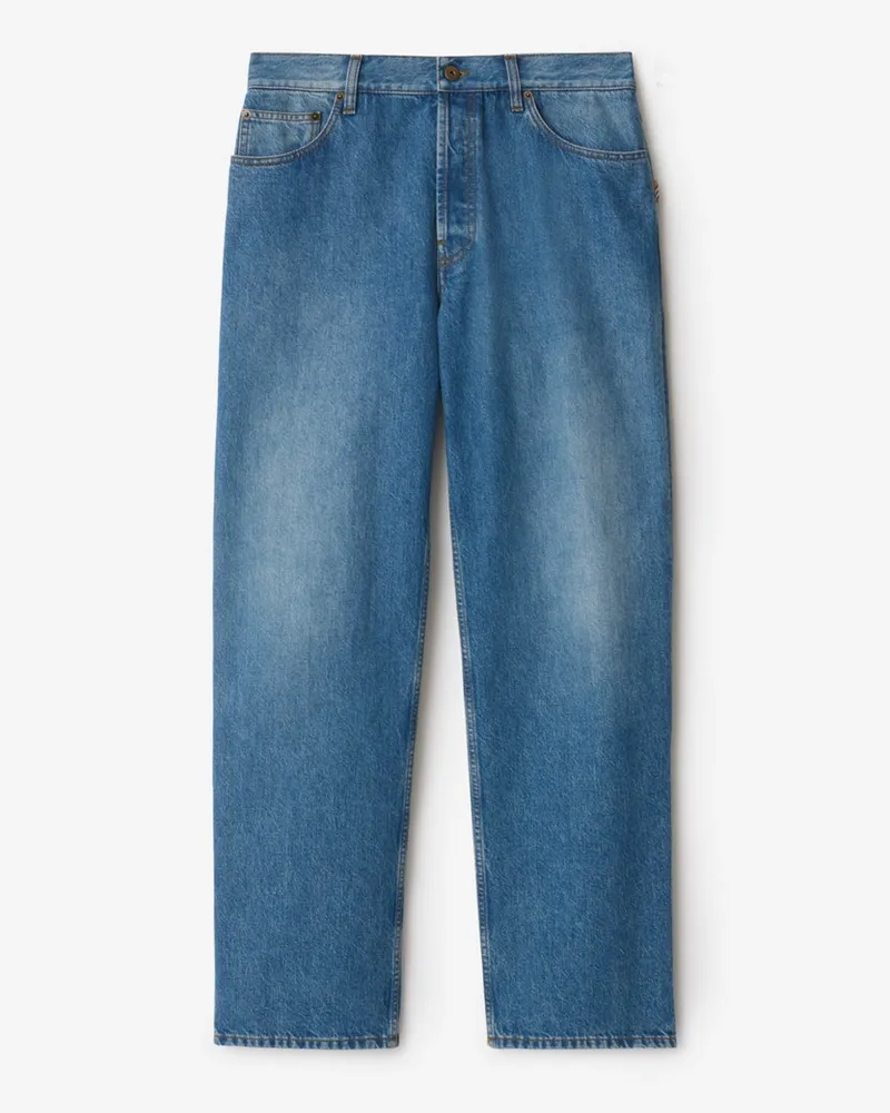 Burberry Weite Jeans Mittelblau