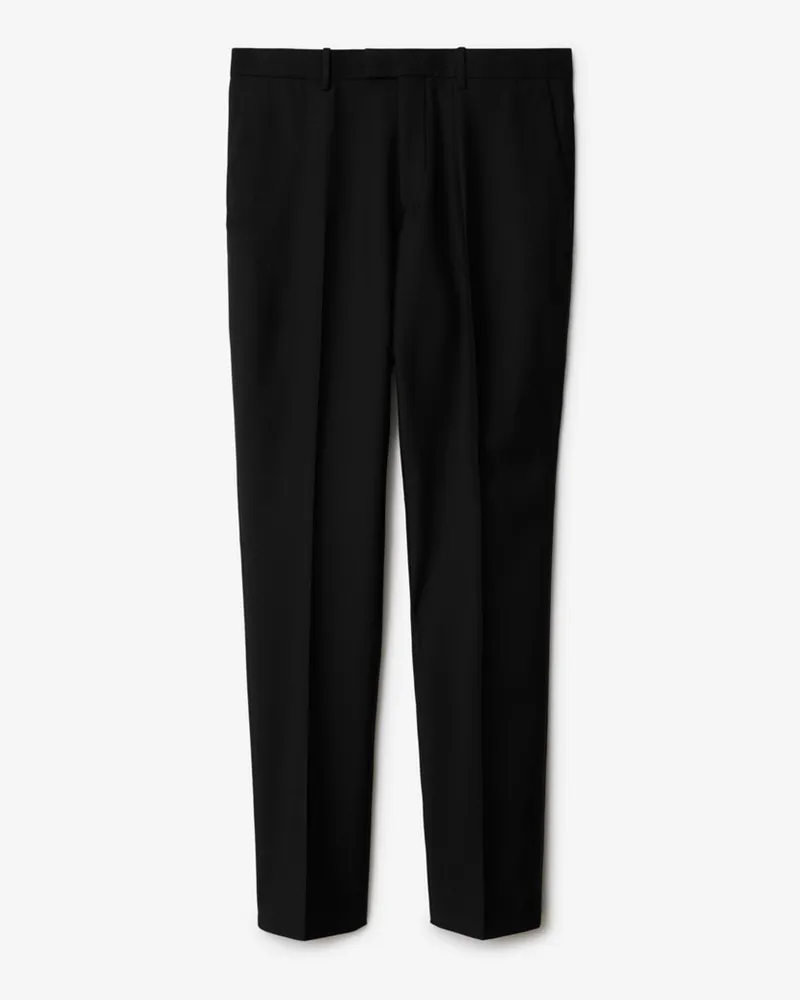 Burberry Elegante Wollhose Schwarz