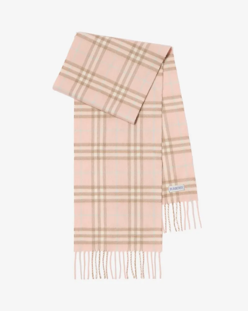 Burberry Kaschmirschal in Check Vintage-rosa