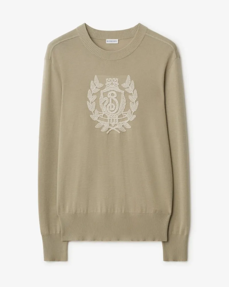 Burberry Wollpullover mit B-Emblem Quill