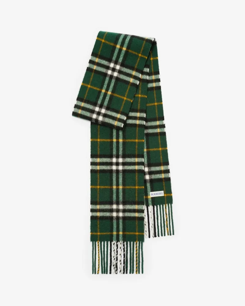 Burberry Schmalerer Kaschmirschal in Check Dark