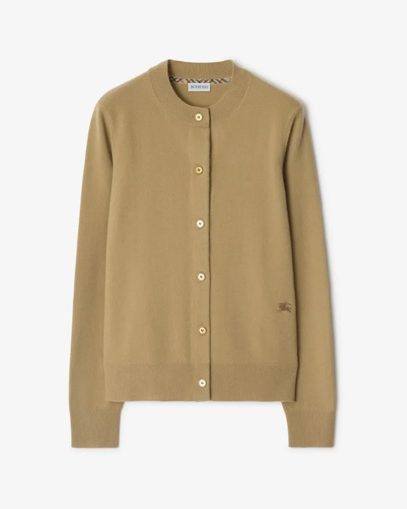 Burberry Kaschmirmisch-Cardigan , Size Flachsfarben
