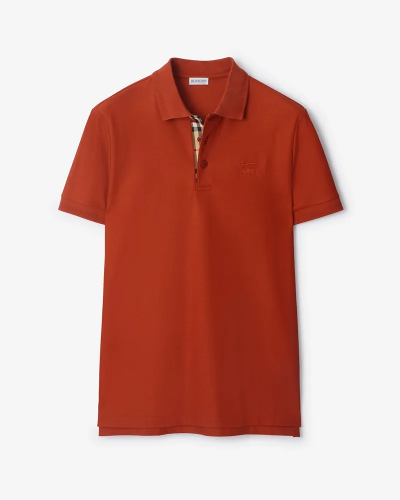 Burberry Baumwoll-Poloshirt , Size Fire-orange