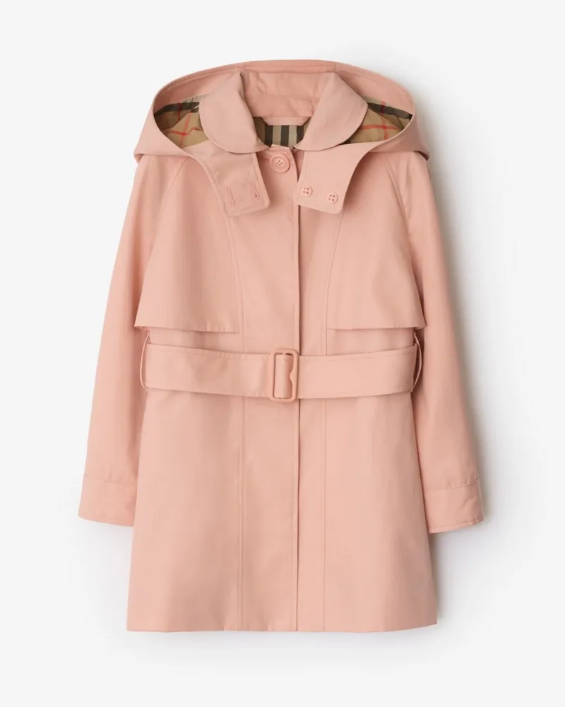 Burberry Baumwoll-Trenchcoat mit Kapuze Slipper