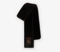 Schmaler Lammfellschal mit Label