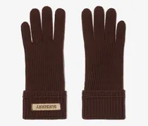 Wollmisch-Handschuhe mit Logo-Patch