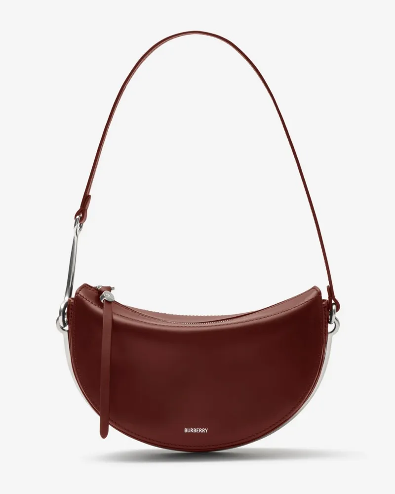 Burberry Kleine Satteltasche „Bridle Oxblood-rot