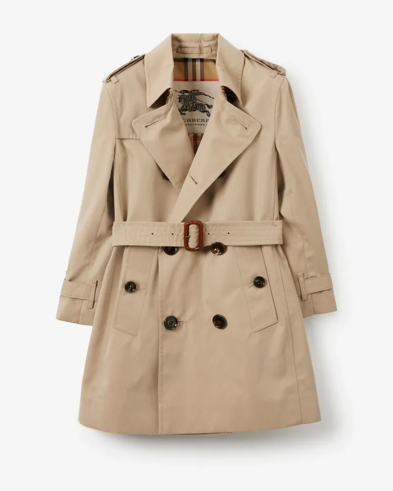 Burberry Trenchcoat aus Gabardine Honey