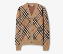 Woll-Mohairmisch-Cardigan in Check , Size