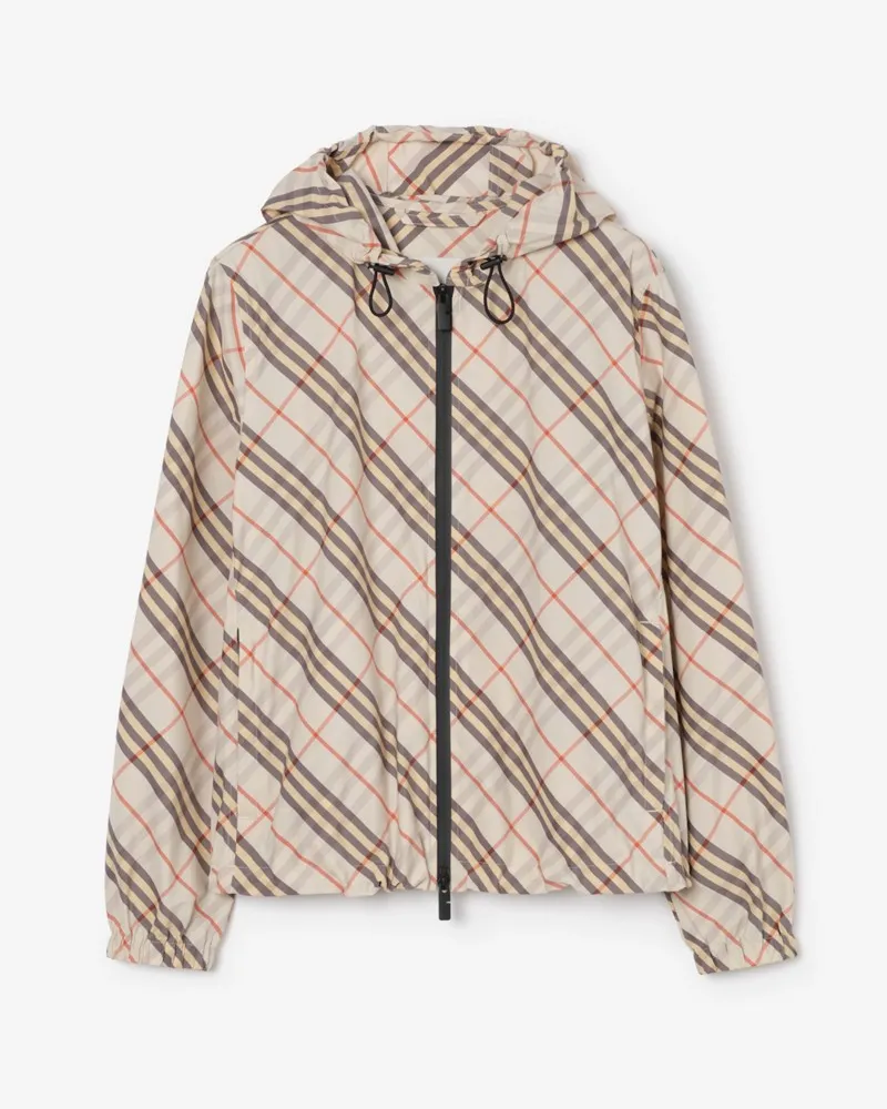 Burberry Kapuzenjacke „Salcombe“ in Check , Size Pebble-beige