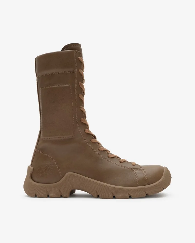 Burberry Lederstiefel „Tone“ , Size Sun-baked-braun
