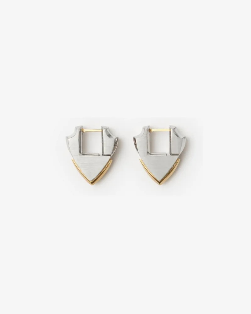 Burberry Kleine Ohrringe „Shield Silber