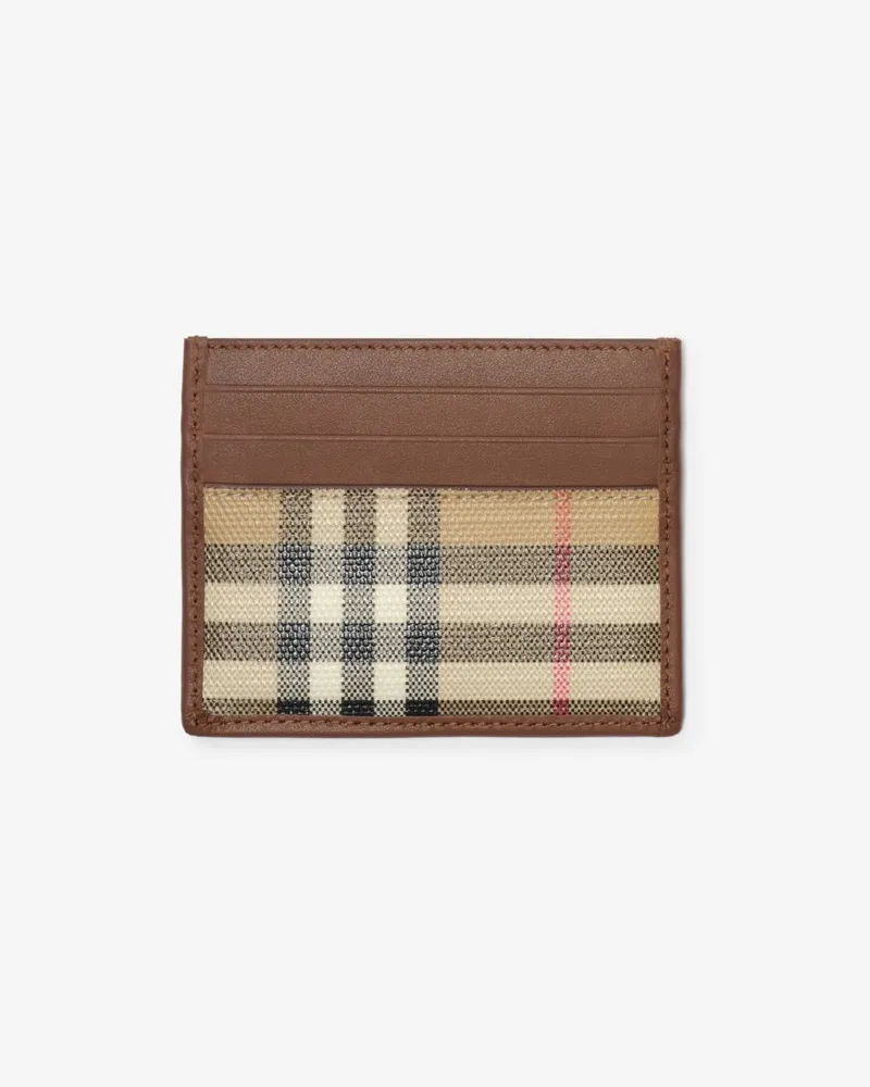 Burberry Kartenetui in Check Vintage-beige