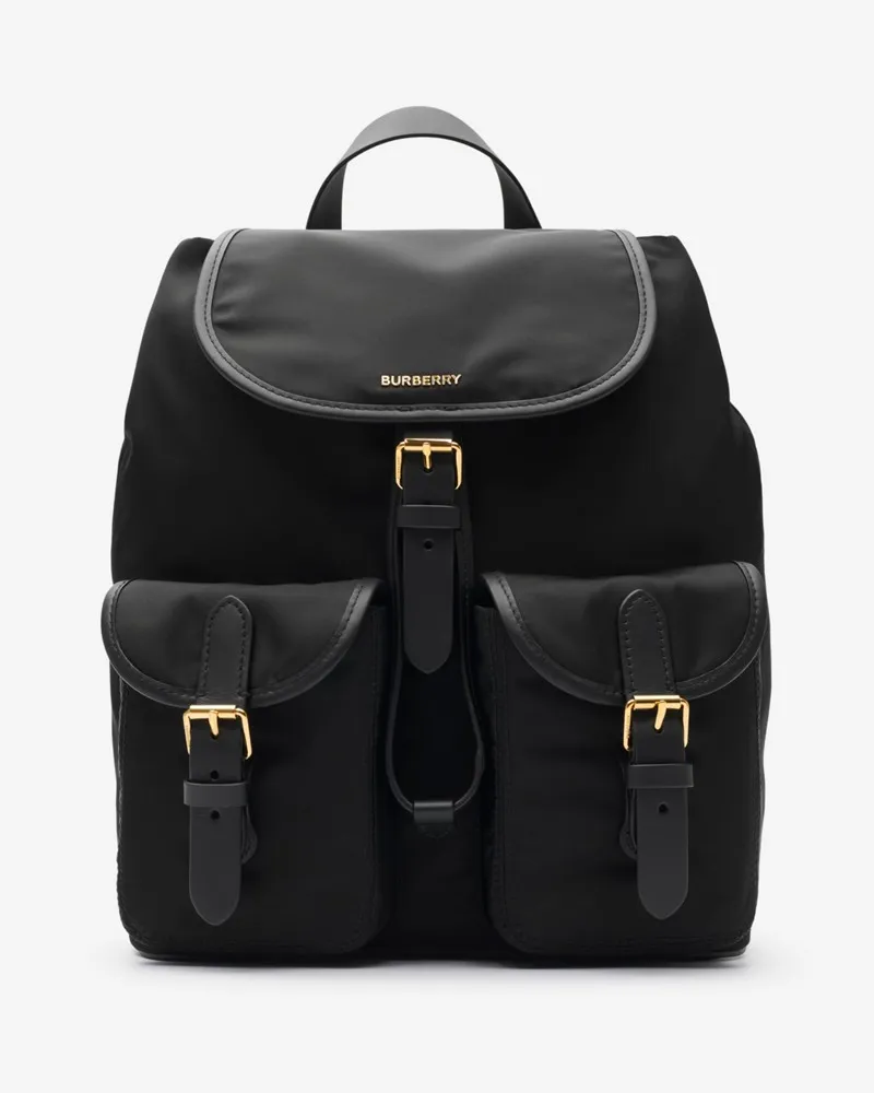 Burberry Nylon-Rucksack Schwarz