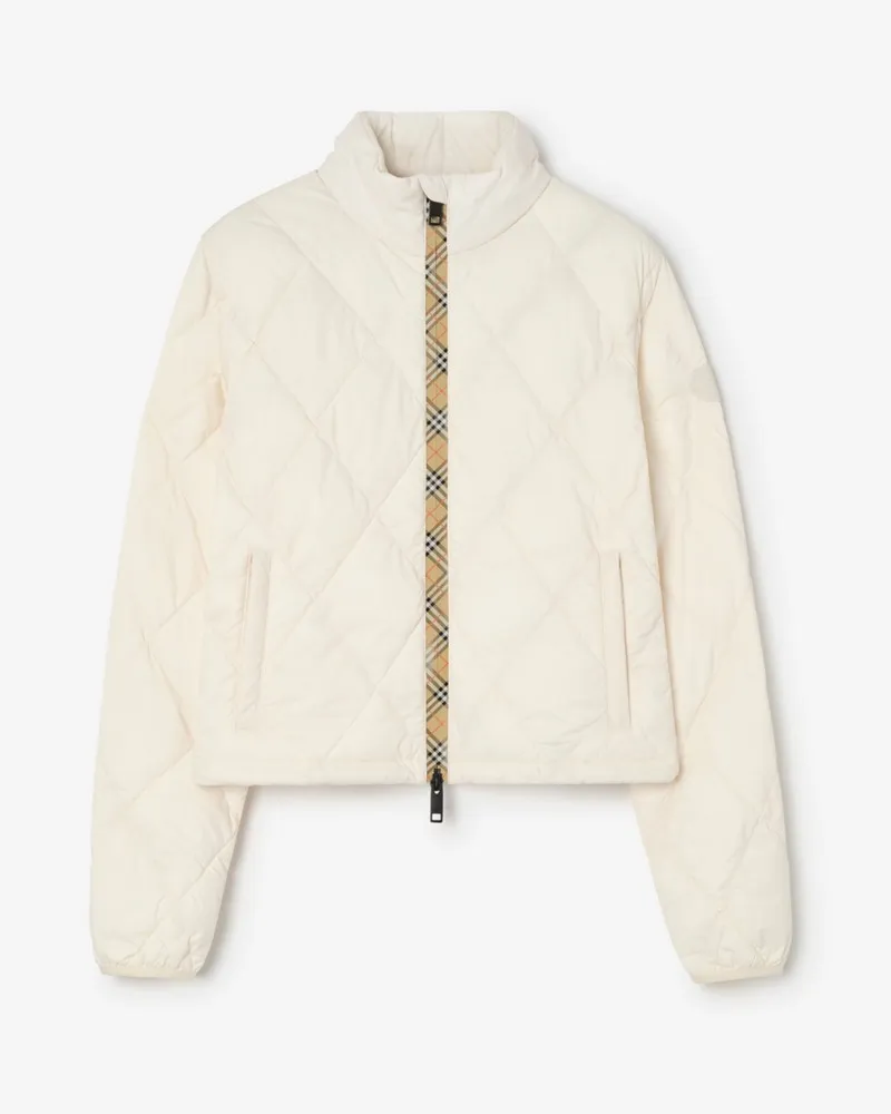 Burberry Packbare Nylonsteppjacke „Bramford“ , Size Tundra-weiß