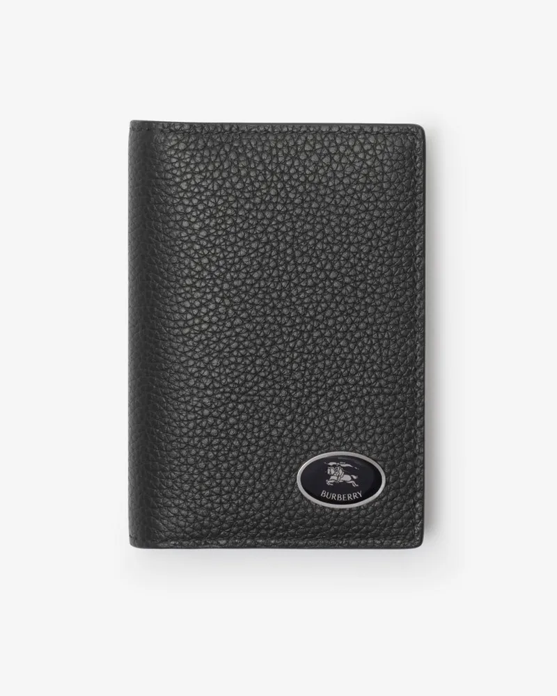 Burberry Faltbares Kartenetui mit Knight Stamp Black