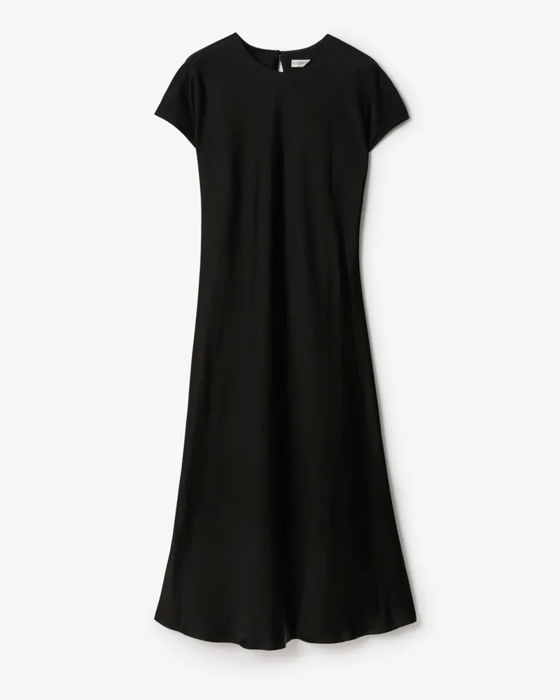 Burberry Satinkleid Schwarz