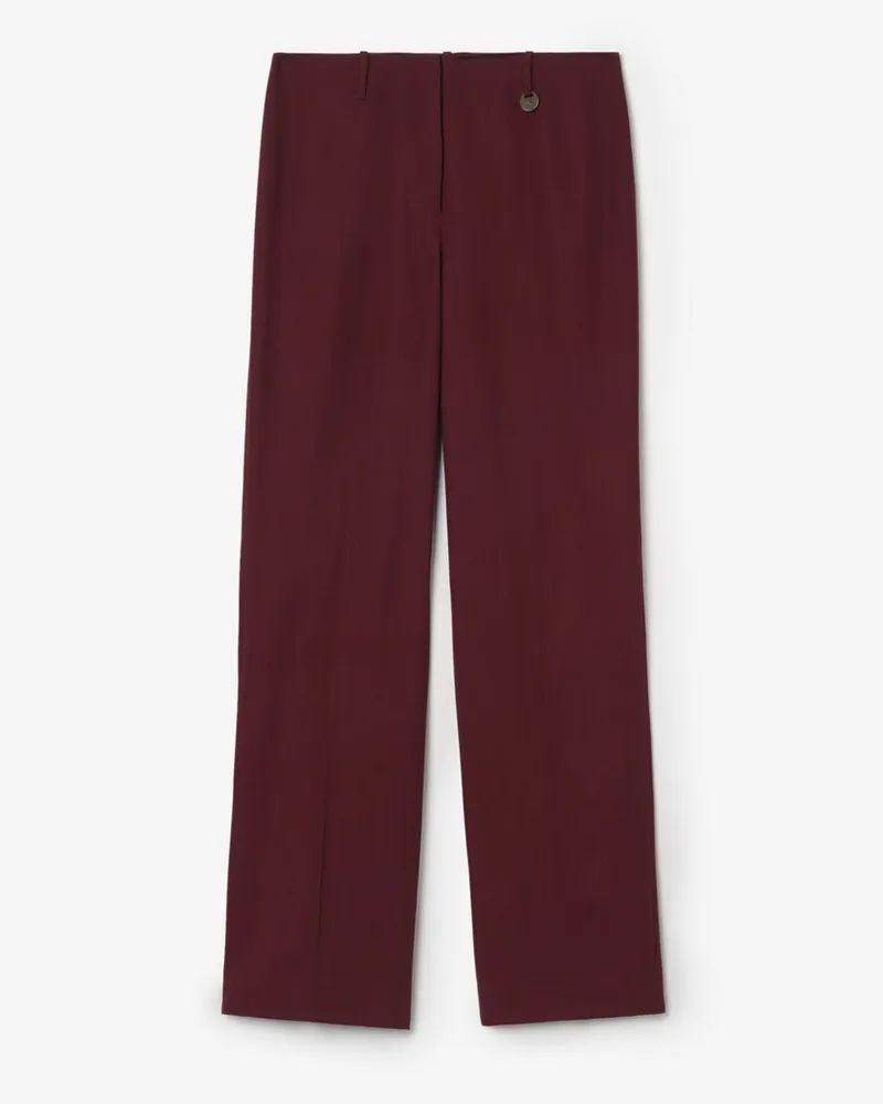 Burberry Elegante Wollhose , Size Vinyard-rot