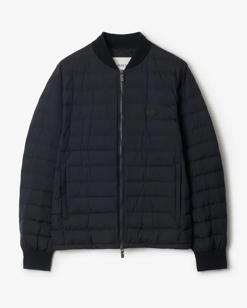Burberry Wattierte Nylonjacke Marineblau