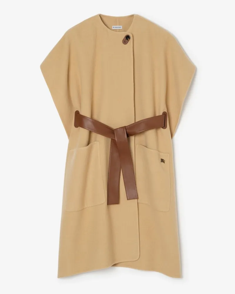 Burberry Kaschmircape „Loe Sand-beige
