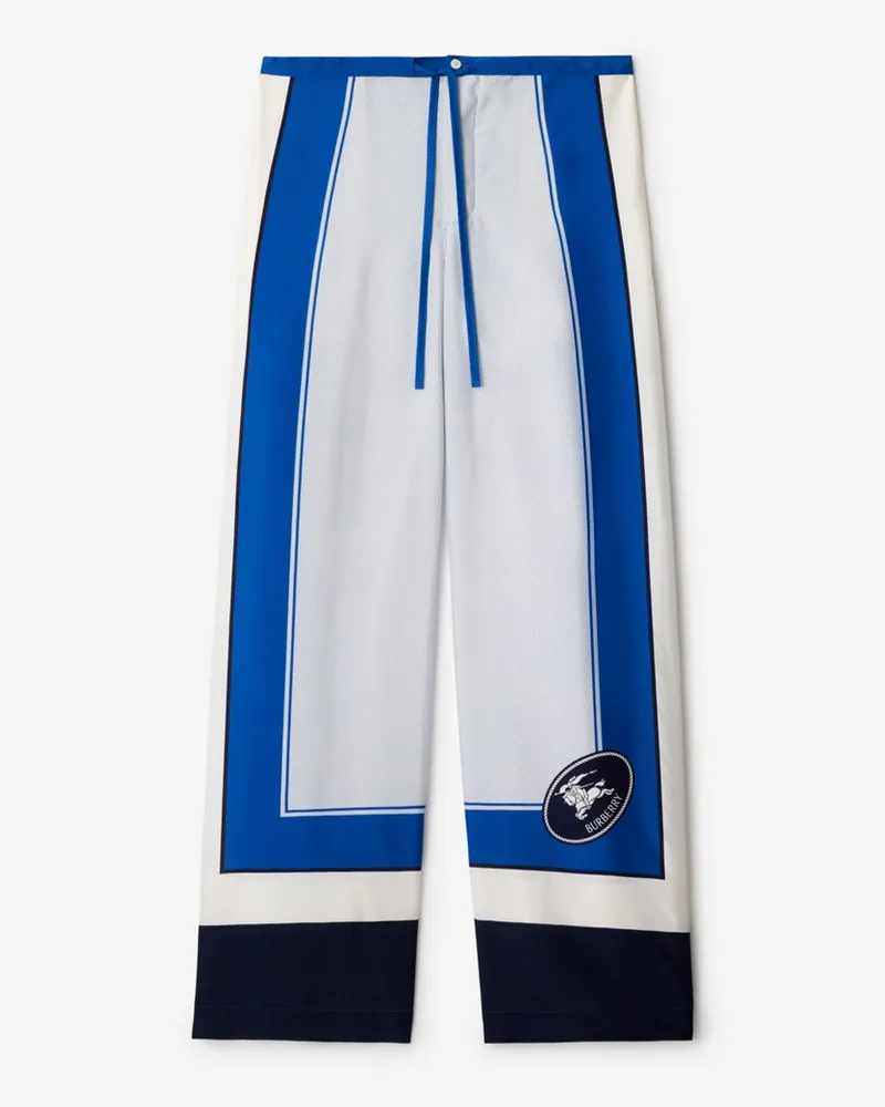 Burberry Hose aus Seidenpopelin mit Knight Stamp Ink