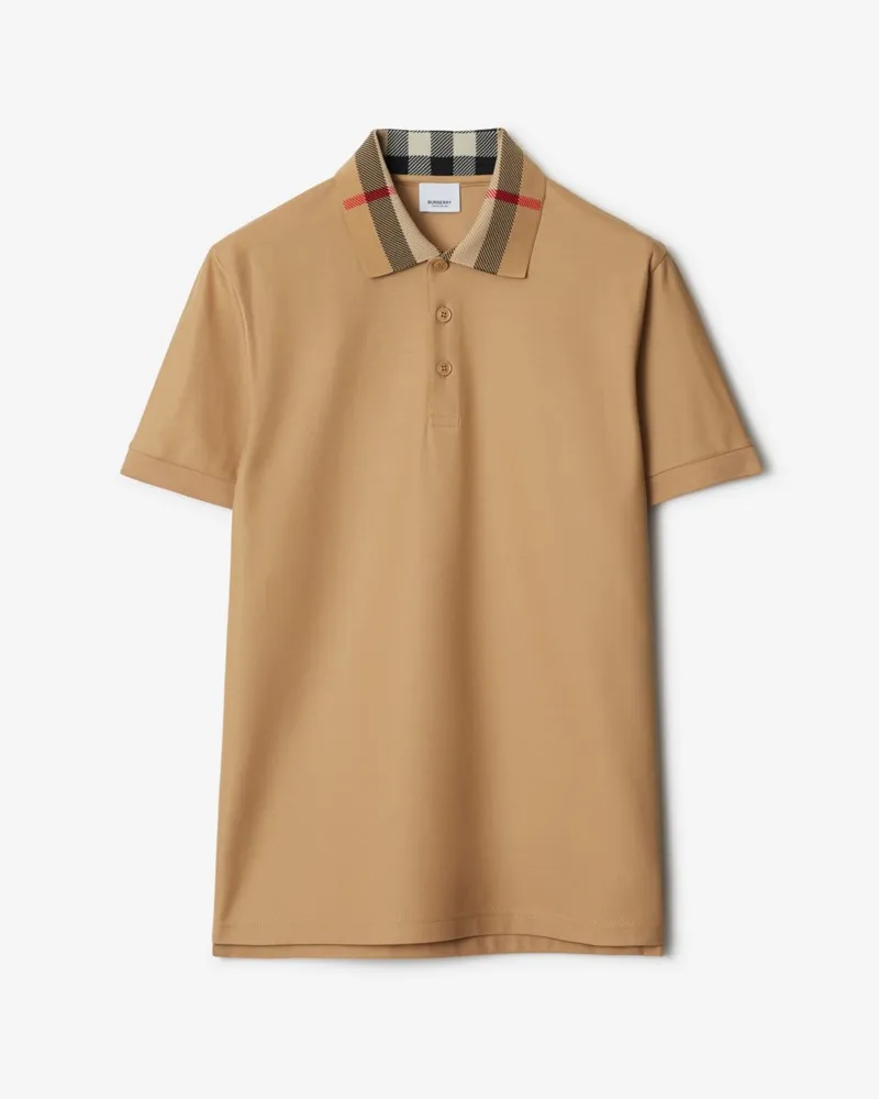 Burberry Baumwoll-Poloshirt Beige