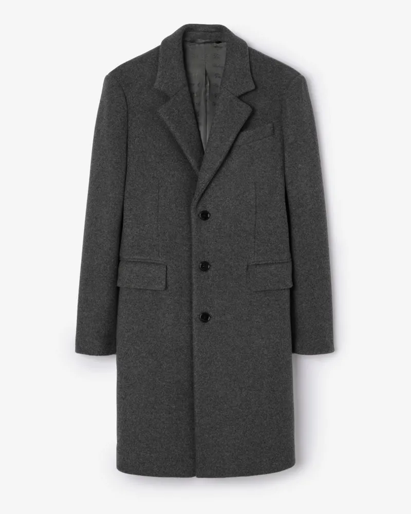 Burberry Eleganter Wollmantel , Size Cobble-grau
