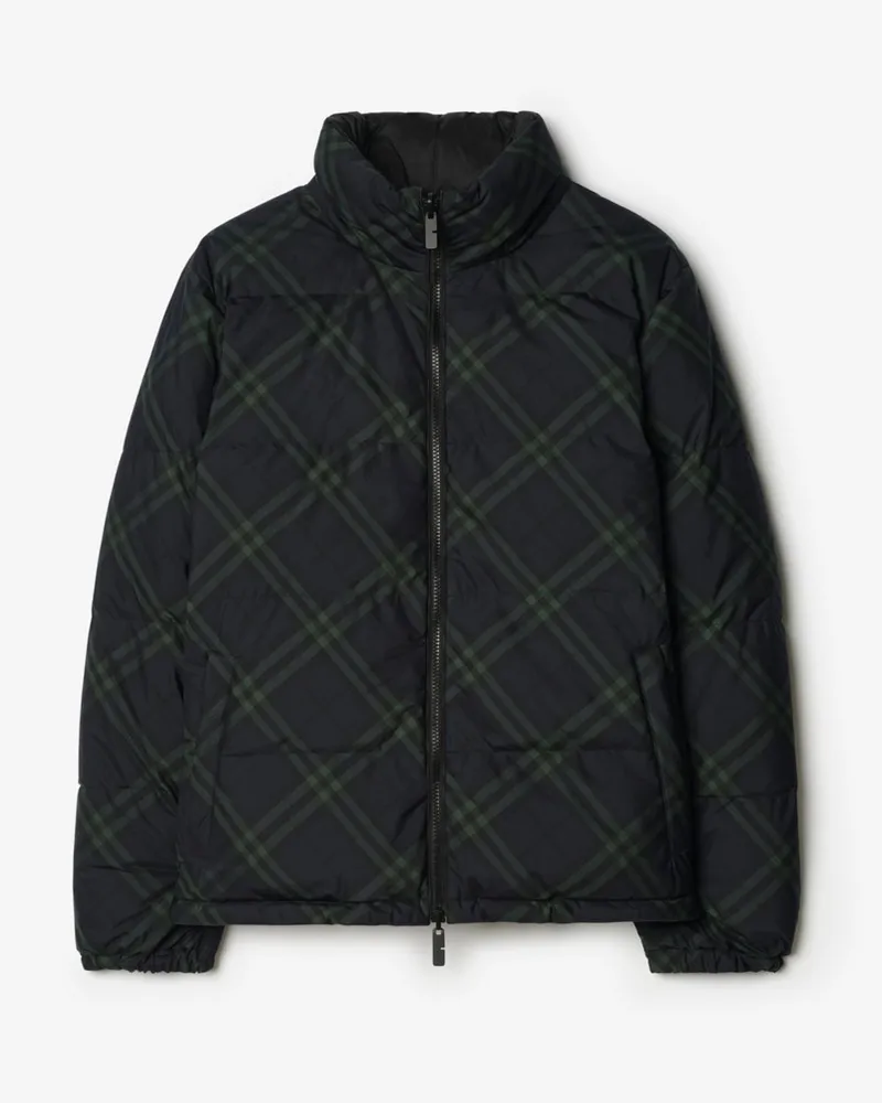 Burberry Wendbare wattierte Jacke „Snowdon“ in Check , Size Black
