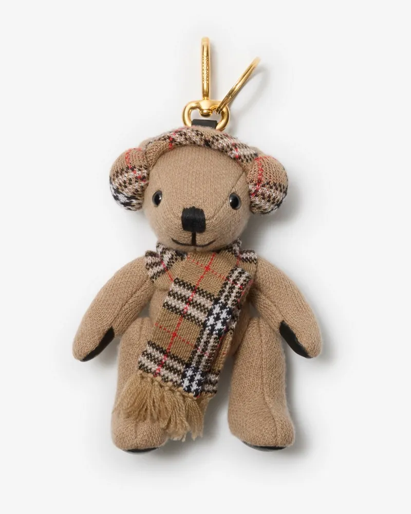 Burberry Thomas Teddybär-Anhänger Sand