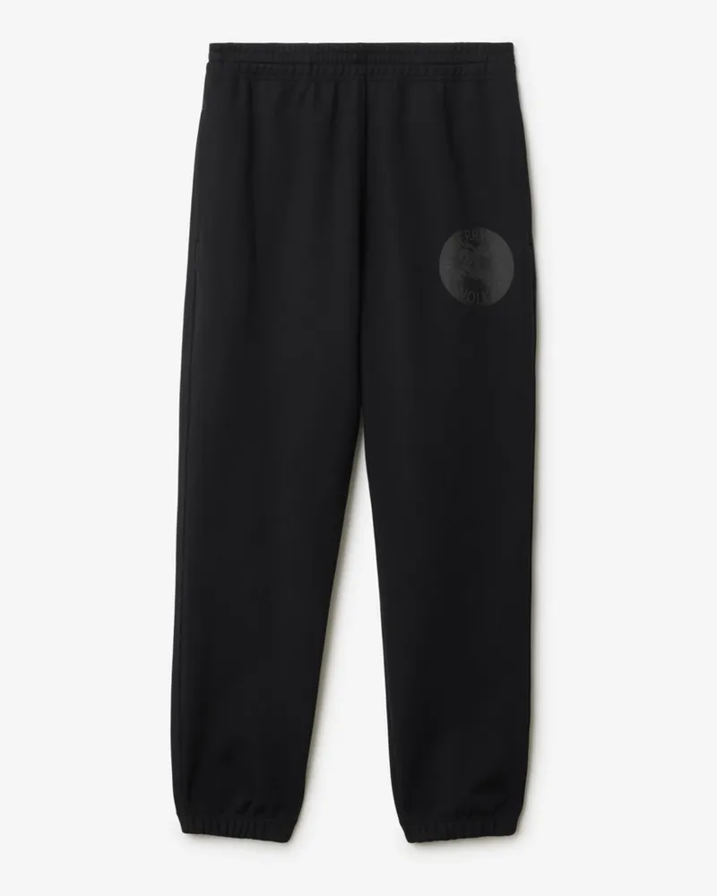 Burberry Baumwoll-Trainingshose mit EKD-Abzeichen Schwarz