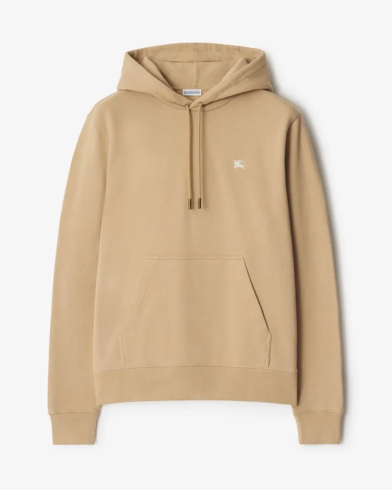Burberry Baumwoll-Kapuzenpullover mit Knight Stamp Beige-beige
