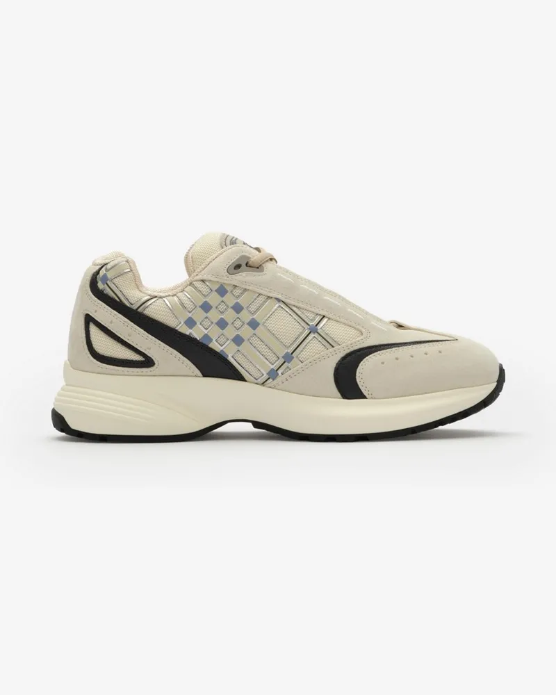 Burberry Sneaker „Eclipse“ aus Nylon, Veloursleder und Leder , Size Plaster