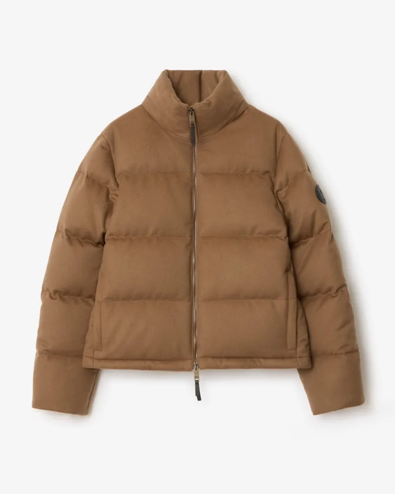 Burberry Wattierte Kaschmirjacke „Ambleside Fawn-braun