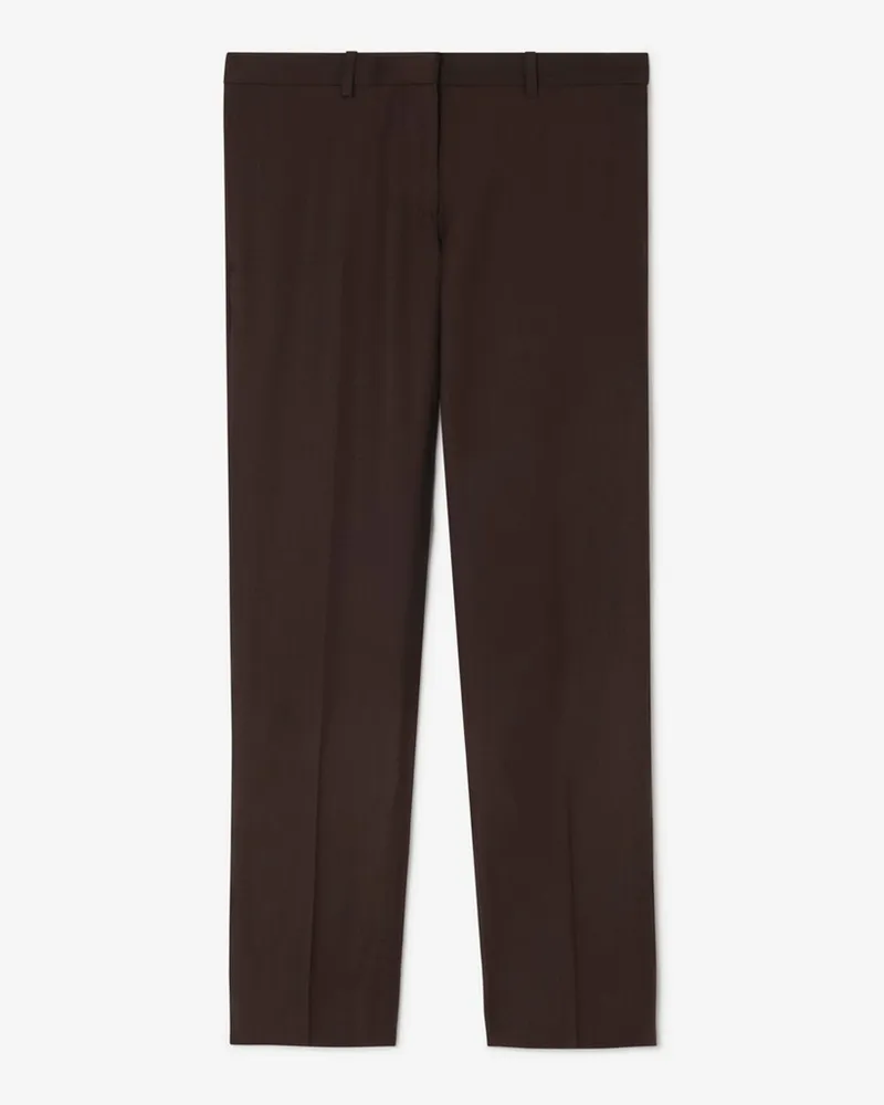 Burberry Elegante Wollhose , Size Carbon-braun