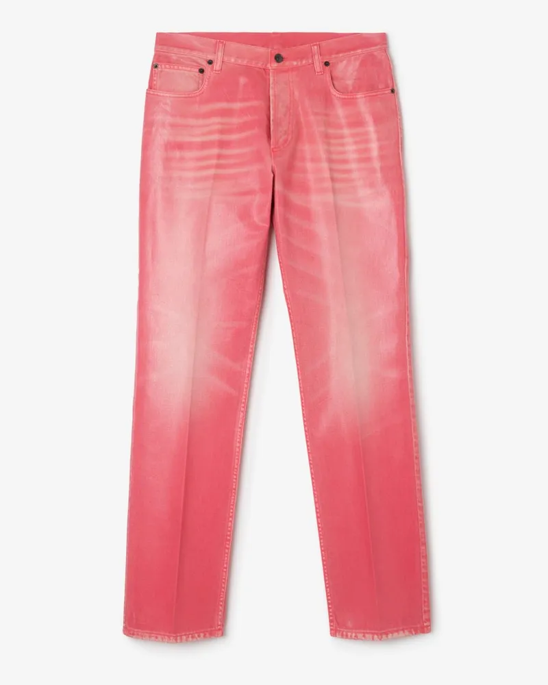 Burberry Beschichtete Jeans in schmaler Passform , Size Cherry-rosa