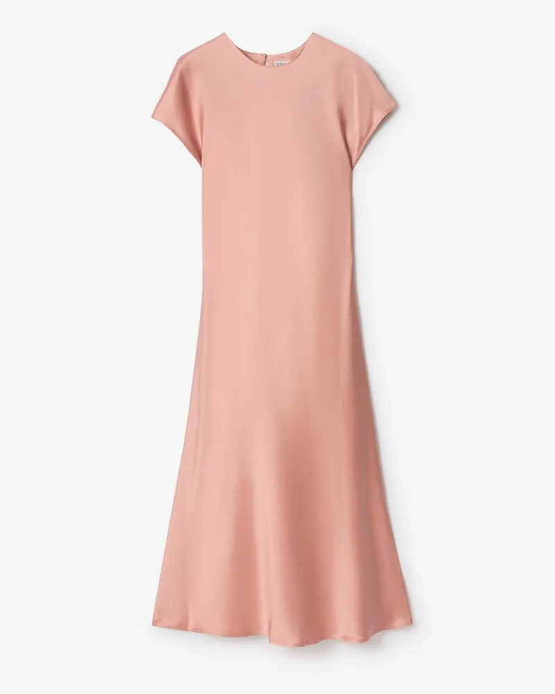 Burberry Satinkleid Blassrosa