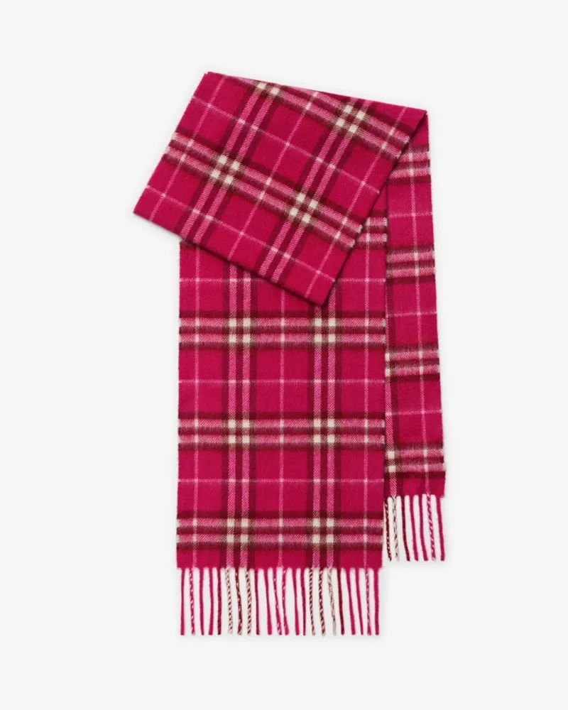 Burberry Kaschmirschal in Check , Size Jam-rosa