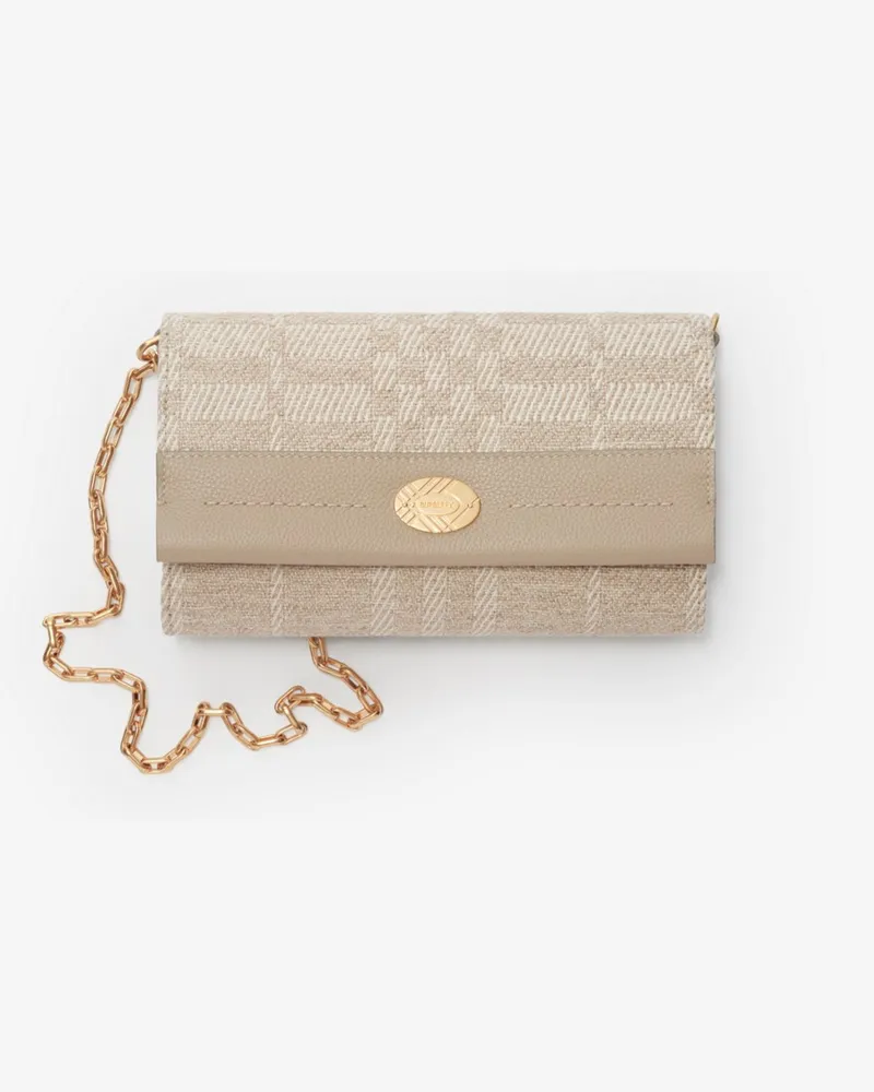 Burberry Brieftasche „Cotswolds“ mit Kettenriemen Naturbeige