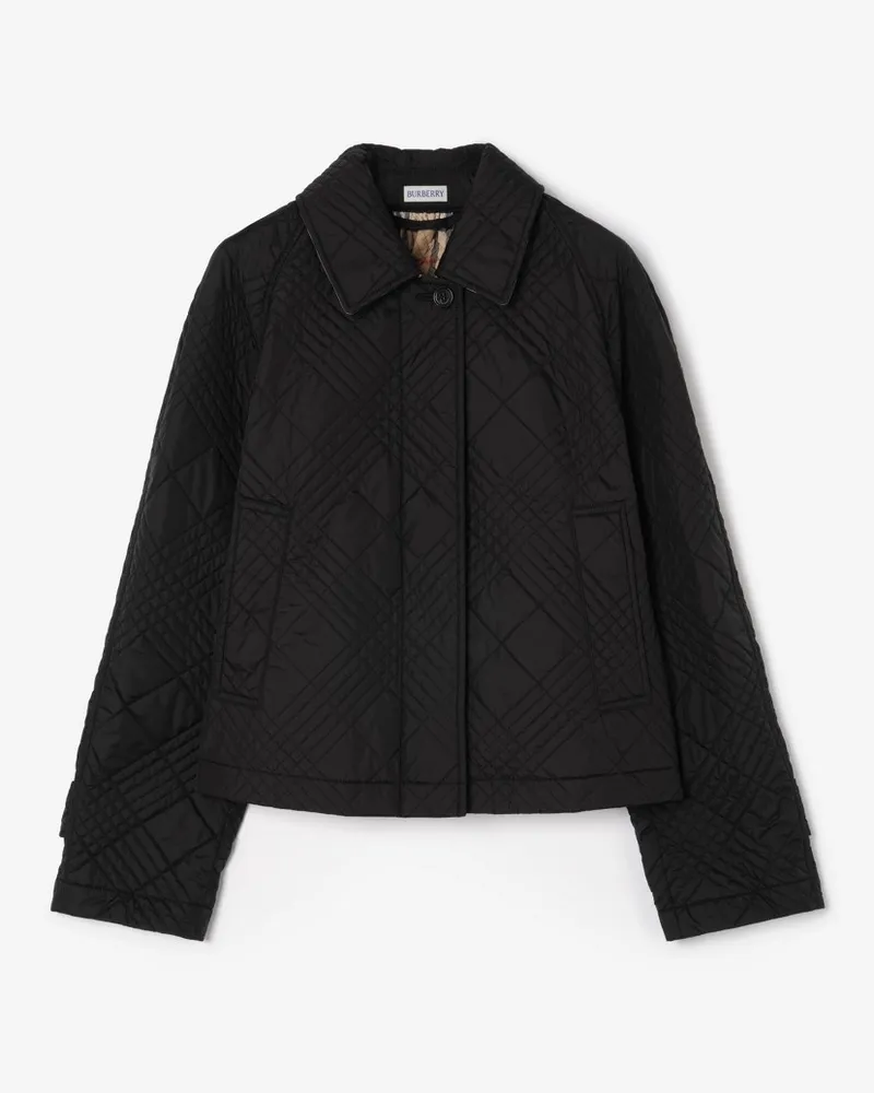 Burberry Gesteppte Nylonjacke „Tiffield“ , Size Black