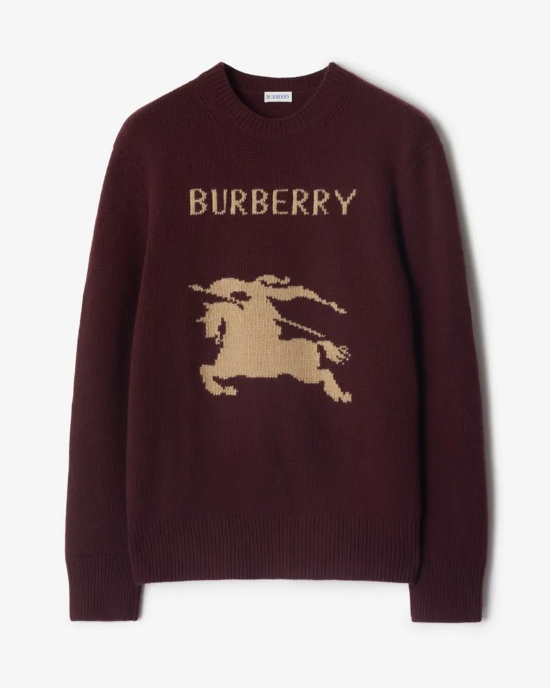 Burberry Pullover aus Wolle und Kaschmir mit EKD-Motiv Box-rot