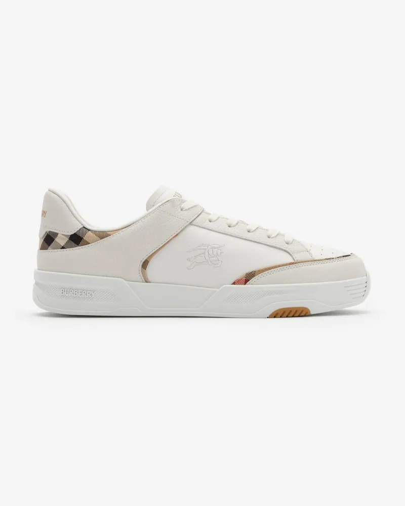 Burberry Sneaker „Harrow“ aus Leder und Nylon , Size White