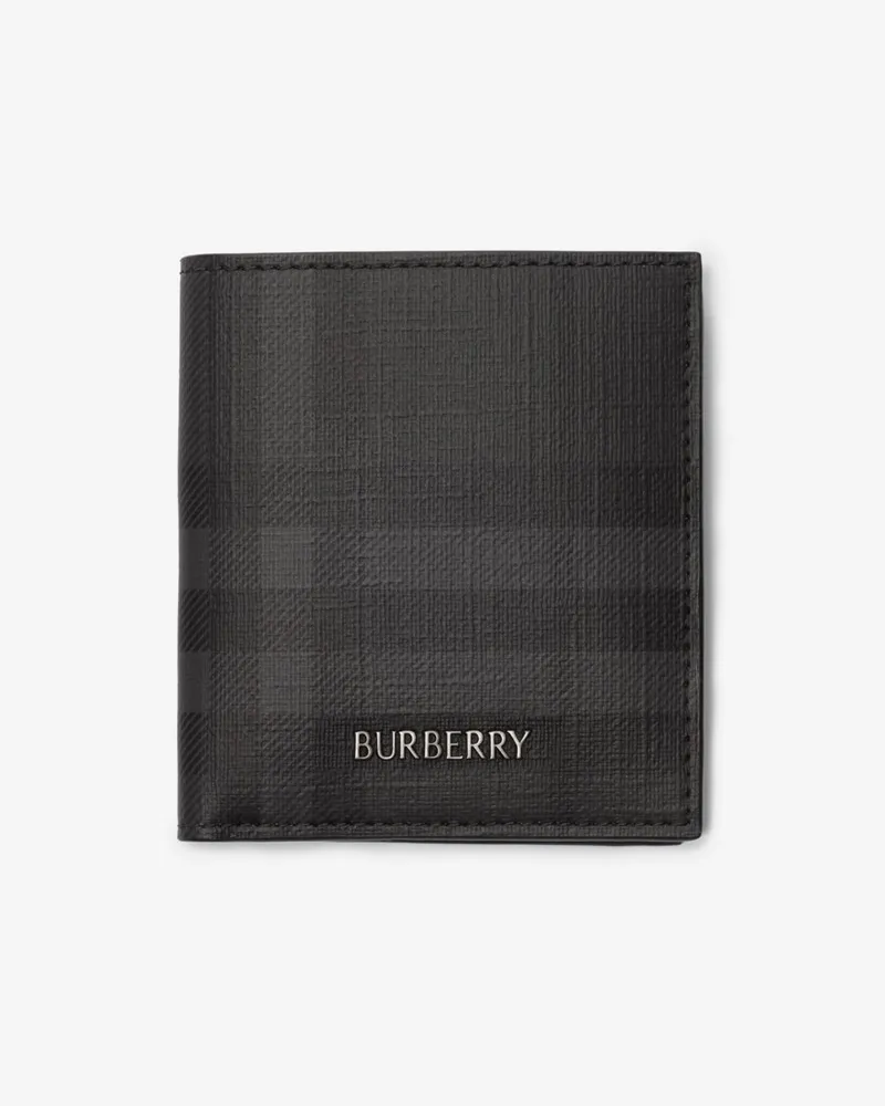Burberry Faltbares Kartenetui „City“ in Check Iron-grau