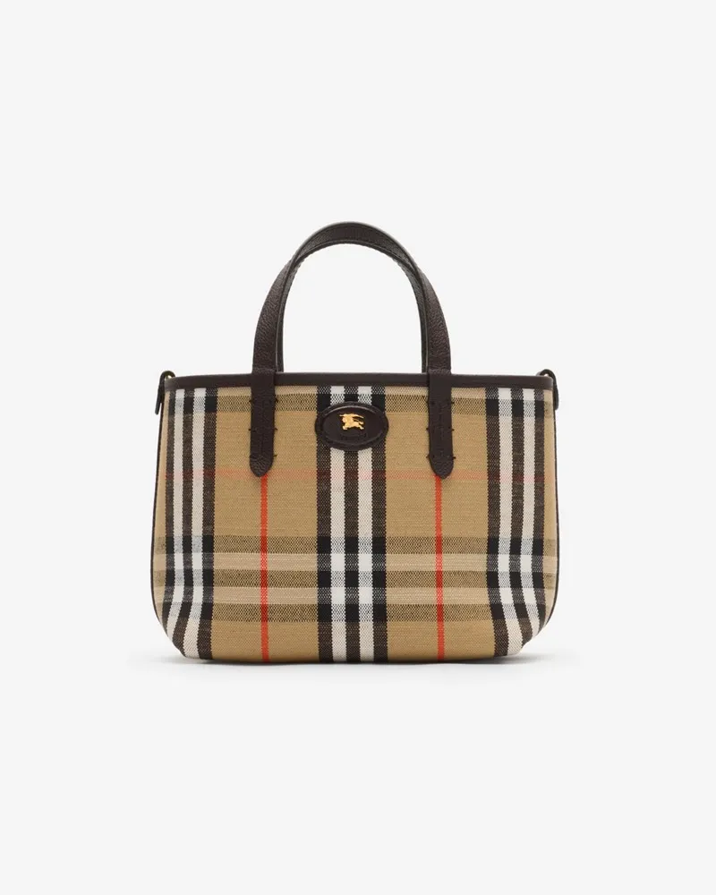 Burberry Wendbare Henkeltasche „Bloomsbury“ im Kleinformat Peat