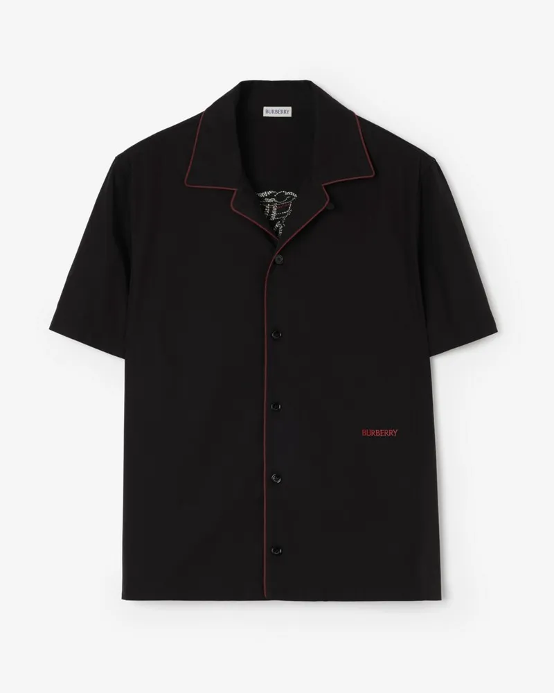 Burberry Legeres Baumwollhemd mit Herz-Knight , Size Black