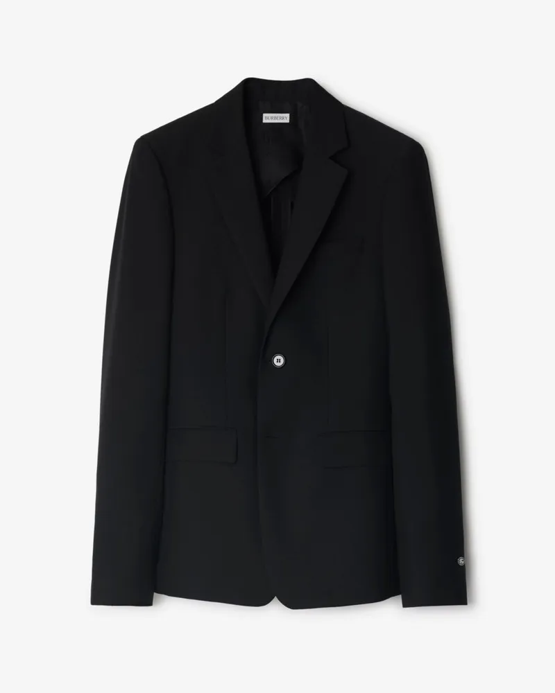 Burberry Jackett aus Wolle und Mohair Schwarz