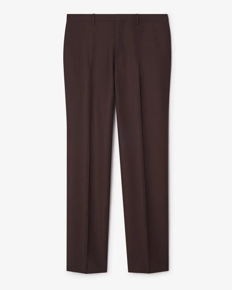 Burberry Elegante Woll-Mohair-Hose mit Streifenmuster , Size Log