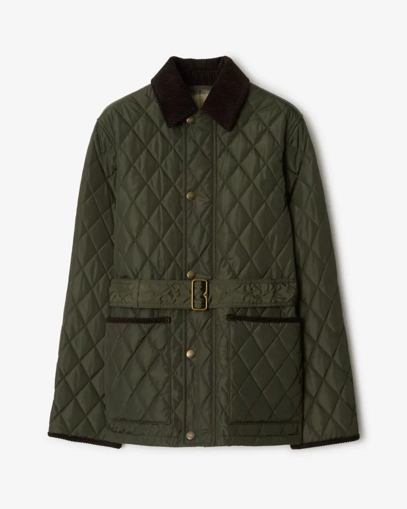Burberry Nylon-Steppjacke , Size Shale-grün